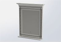 Зеркало Aquanet Селена 90 201646 с подсветкой с сенсорным выключателем Белое — фото 6, Зеркала в ванную комнату