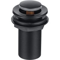 Донный клапан Allen Brau Eclipse 5.E1009-31 click-clack Черный матовый — фото 1, Донные клапаны