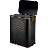 Корзина для белья Geralis PBG-S Punto Черная, кант Золото, большая — фото 2, Корзины для белья
