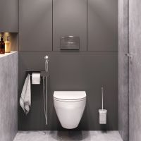 Товар: Унитаз AM.PM Spirit V2.0 FlashClean CK70H1003W подвесной с гигиеническим душем и ершиком с сиденьем Микролифт - фото 2 Унитаз AM.PM Spirit V2.0 FlashClean CK70H1003W подвесной с гигиеническим душем и ершиком с сиденьем Микролифт — фото 2, Подвесные унитазы