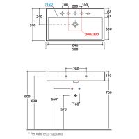 Товар: Раковина Globo Classic 90 SCQ911.BI Белая - фото 2 Раковина Globo Classic 90 SCQ911.BI Белая — фото 2, Раковины