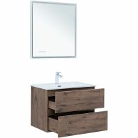 Товар: Тумба под раковину Aquanet Алвита New 70 334185 подвесная Дуб веллингтон табак - фото 7 Тумба под раковину Aquanet Алвита New 70 334185 подвесная Дуб веллингтон табак — фото 7, Тумбы под раковину