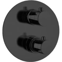 Смеситель для душа Webert Sax Evolution SE970902560 с термостатом Черный матовый — фото 1, Смесители