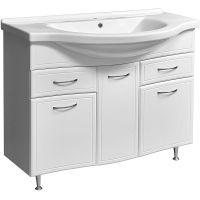 Тумба под раковину Stella Polar Концепт 100 SP-00000137 Белая — фото 1, Тумбы под раковину