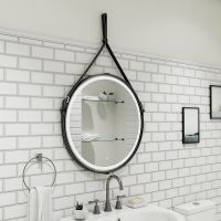 Зеркало Континент Millenium D 500 ЗЛП985 с подсветкой Черное с сенсорным выключателем — фото 8, Зеркала в ванную комнату