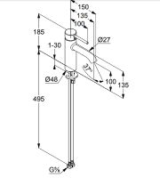 Товар: Смеситель для раковины Kludi Bozz 382823976 Черный матовый - фото 2 Смеситель для раковины Kludi Bozz 382823976 Черный матовый — фото 2, Смесители