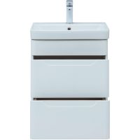 Тумба с раковиной Aquanet София 50 подвесная Белый глянец арт-274195 — фото 4, Тумбы с раковиной