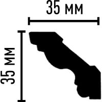 Товар: Карниз Decomaster 95637 2400x35x35 мм - фото 2 Карниз Decomaster 95637 2400x35x35 мм — фото 2, Карнизы