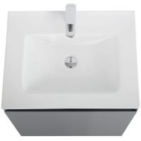 Тумба под раковину Art&Max Latina 60 AM-Latina-600-1C-SO-GM подвесная Серая матовая — фото 5, Мебель для ванной