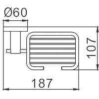 Мыльница Frap F301 F30102-1 Сатин — фото 9, Мыльницы
