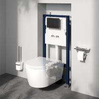 Инсталляция AM.PM PrimeFit I012709.0238 для унитаза с Черной матовой клавишей смыва — фото 3, Инсталляции для унитазов