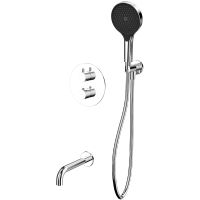 Смеситель для ванны Whitecross Y chrome YSET10TOPCR с термостатом Хром — фото 1, Смесители