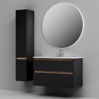 Тумба под раковину AM.PM X-Joy 100 M85AFHX1002BM подвесная Черная матовая — фото 7, Мебель для ванной