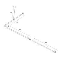 Карниз для ванны Iddis 050A200I14 Хром — фото 4, Карнизы для ванной