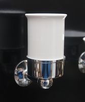 Товар: Стакан для зубных щеток Devon&Devon New York NY103CR Хром Белый - фото 2 Стакан для зубных щеток Devon&Devon New York NY103CR Хром Белый — фото 2, Мыльницы