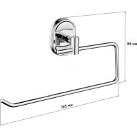 Держатель бумажных полотенец Ростовская Мануфактура Сантехники A1021 Хром — фото 2, Полотенцедержатели