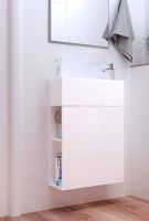 Товар: Тумба с раковиной 1MarKa Stretto 50П У94716 подвесная Белый глянец - фото 2 Тумба с раковиной 1MarKa Stretto 50П У94716 подвесная Белый глянец — фото 2, Тумбы с раковиной