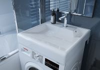 Товар: Раковина Кировит Престиж 60 на стиральную машину Белая - фото 4 Раковина Кировит Престиж 60 на стиральную машину Белая — фото 4, Раковины на стиральную машину