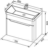 Товар: Тумба с раковиной Aquanet София 80 212587 подвесная Белый глянец - фото 12 Тумба с раковиной Aquanet София 80 212587 подвесная Белый глянец — фото 12, Мебель для ванной