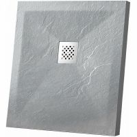 Душевой поддон из искусственного камня Vincea 100x100 VST-4SR1010G Серый — фото 1, Душевые поддоны из искусственного камня