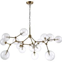 Подвесной светильник Crystal Lux Maximo SP15 Bronze Прозрачный Бронза — фото 1, Подвесные светильники