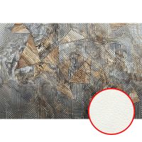 Фреска Ortograf Misto 33227 Фактура флок FLK Флизелин (4*2,7) Серый/Золото, Абстракция/Геометрия — фото 1, Фрески