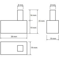 Крючок Bemeta Beta 132106132 Хром — фото 2, Крючки для полотенец