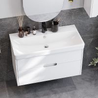 Тумба под раковину Aquaton Оливия 90 1A254401OL010 подвесная Белая матовая — фото 5, Тумбы под раковину