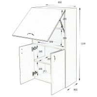 Товар: Подвесной шкаф Orange Смайл 60 SM-60SR2 Белый - фото 14 Подвесной шкаф Orange Смайл 60 SM-60SR2 Белый — фото 14, Шкафы для ванной