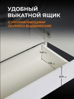 Подвесной шкаф Orange Смайл 60 SM-60SR1 Белый — фото 9, Шкафы для ванной