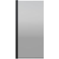 Шторка на ванну Berges River S Black 90х145 065017 профиль Черный матовый стекло тонированное — фото 5, Шторки для ванной распашные