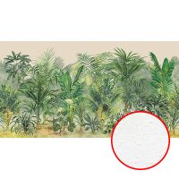 Фреска Ortograf Its Jungle 33669 Фактура бархат FX Флизелин (5*2,7) Бежевый/Зеленый, Деревья/Листья арт-33669 (бархат FX) — фото 1, Фрески