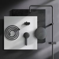 Душевая система AM.PM Gem F0790022 Черная — фото 17, Душевые стойки