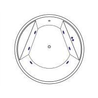 Товар: Акриловая ванна Excellent Great Arc 160x160 WAEX.GRE16.SOFT.BR с гидромассажем - фото 5 Акриловая ванна Excellent Great Arc 160x160 WAEX.GRE16.SOFT.BR с гидромассажем — фото 5, Ванны