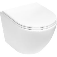 Унитаз WeltWasser Merzbach 043 MT-WT 10000010279 подвесной Белый матовый с сиденьем Микролифт — фото 1, Подвесные унитазы