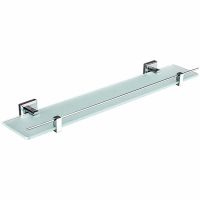 Стеклянная полка Gappo G38 G3807 Хром — фото 1, Полки для ванной и душа