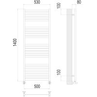 Товар: Водяной полотенцесушитель Terminus Тоскана П23 500х1400 4670078530899 Хром, нижнее подключение, G 1/2" ВР, с комплектом вентилей - фото 4 Водяной полотенцесушитель Terminus Тоскана П23 500х1400 4670078530899 Хром, нижнее подключение, G 1/2" ВР, с комплектом вентилей — фото 4, Водяные полотенцесушители
