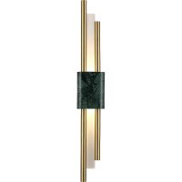 Настенный светильник Crystal Lux Carta AP6W LED Green Brass Белый Латунь Зеленый — фото 1, Бра