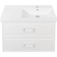 Тумба под раковину La Fenice Cubo 90 FNC-01-CUB-B-90-2 подвесная Белая матовая — фото 5, Мебель для ванной