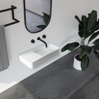 Раковина Abber Stein 120 AS2627-1.2 Белая матовая — фото 3, Раковины подвесные