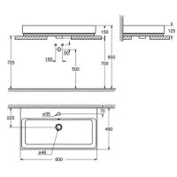 Раковина Grohe Cube Ceramic 60 3947700H Альпин-белый — фото 5, Раковины