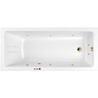 Акриловая ванна Whitecross Wave 170x75 0101.170075.100.SMARTNANO.GL с гидромассажем — фото 1, Ванны