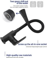 Смеситель для кухни Frap H17-6 F4417-6 Черный матовый — фото 10, Смесители для кухни