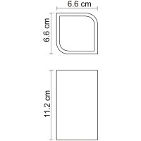 Стакан для зубных щеток WasserKRAFT Elba K-2728 Черный матовый — фото 3, Мыльницы