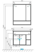 Товар: Зеркало со шкафом Aquaton Флай 80 1A237702FAX10 Белый Дуб крафт - фото 5 Зеркало со шкафом Aquaton Флай 80 1A237702FAX10 Белый Дуб крафт — фото 5, Зеркальные шкафы в ванную