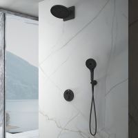 Товар: Душевая система Vincea Inspire VSFW-3I22MT5MB с термостатом Черная матовая - фото 4 Душевая система Vincea Inspire VSFW-3I22MT5MB с термостатом Черная матовая — фото 4, Встраиваемые душевые комплекты