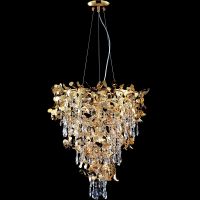 Люстра Crystal Lux Romeo SP10 Gold D600 Прозрачная Золото — фото 1, Люстры