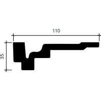 Товар: Карниз гибкий Европласт 1.50.296 2000x35x110 мм - фото 2 Карниз гибкий Европласт 1.50.296 2000x35x110 мм — фото 2, Карнизы
