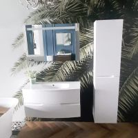 Шкаф пенал Jacob Delafon Nona 40 EB1983RRU-G1C подвесной Белый глянцевый — фото 4, Пеналы для ванной комнаты