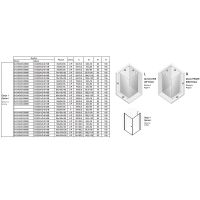 Душевой уголок New Trendy New Soleo Black 90х90 R D-0285A/D-0121B профиль Черный стекло прозрачное — фото 9, Душевые уголки